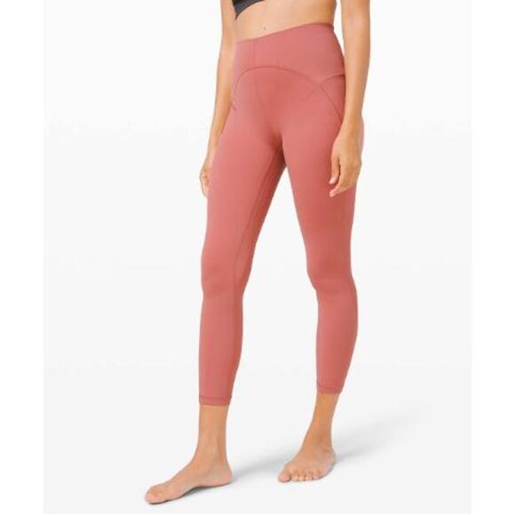 Lululemon Unlimit High Rise Leggings 25" Brier Rose size 2
